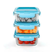  glass food container  3pcs set
